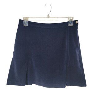 Tommy Hilfiger Golf Skort Skirt Women 12 Navy Blue Tennis Pleats Pockets Zipper